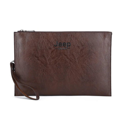 Men’s PU Leather Business Clutch – JEEP BULUO Elegant Handbag & Card Wallet - SMARTMARTNZ