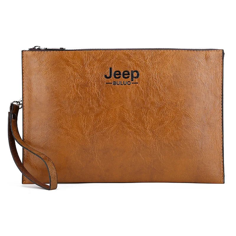 Men’s PU Leather Business Clutch – JEEP BULUO Elegant Handbag & Card Wallet - SMARTMARTNZ