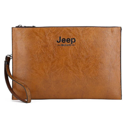 Men’s PU Leather Business Clutch – JEEP BULUO Elegant Handbag & Card Wallet - SMARTMARTNZ
