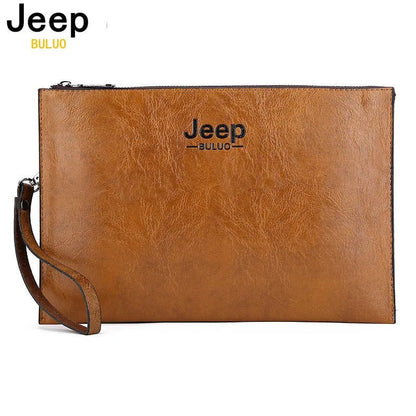 Men’s PU Leather Business Clutch – JEEP BULUO Elegant Handbag & Card Wallet - SMARTMARTNZ