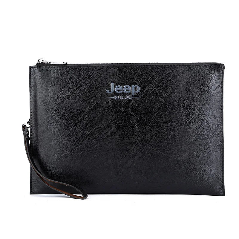 Men’s PU Leather Business Clutch – JEEP BULUO Elegant Handbag & Card Wallet - SMARTMARTNZ