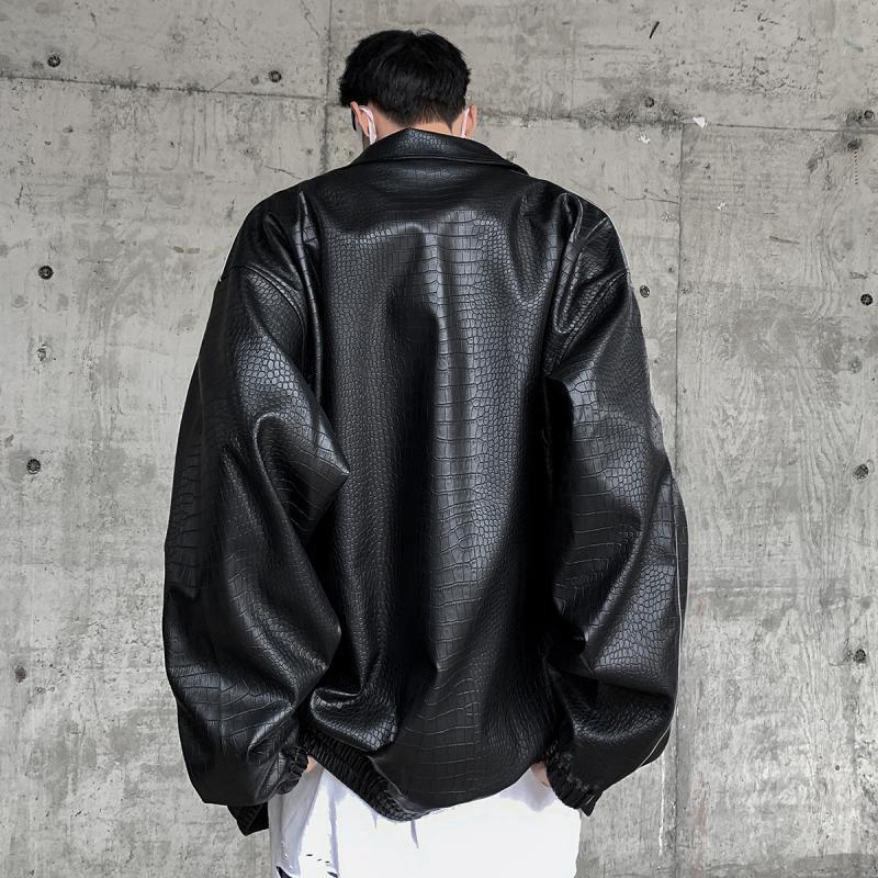 Men’s PU Snake Skin Overalls – Bold High Street Style - SMARTMARTNZ