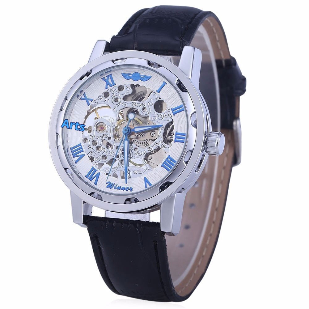 Men’s Retro Manual Mechanical Watch – Genuine Leather Strap - SMARTMARTNZ