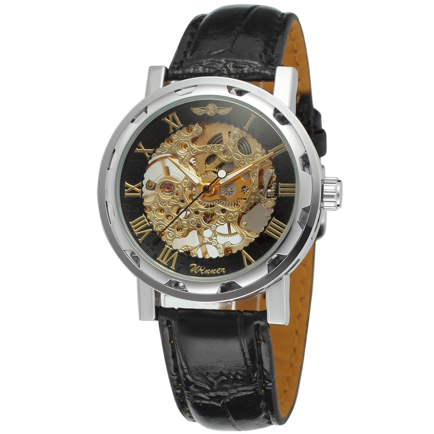 Men’s Retro Manual Mechanical Watch – Genuine Leather Strap - SMARTMARTNZ