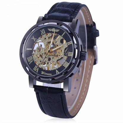 Men’s Retro Manual Mechanical Watch – Genuine Leather Strap - SMARTMARTNZ