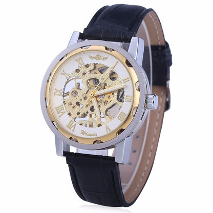 Men’s Retro Manual Mechanical Watch – Genuine Leather Strap - SMARTMARTNZ