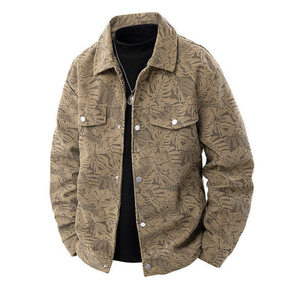 Men’s Slim - Fit Lapel Corduroy Coat – Lightweight, Stylish & Refined - SMARTMARTNZ