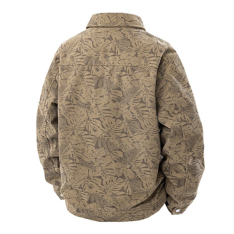 Men’s Slim - Fit Lapel Corduroy Coat – Lightweight, Stylish & Refined - SMARTMARTNZ