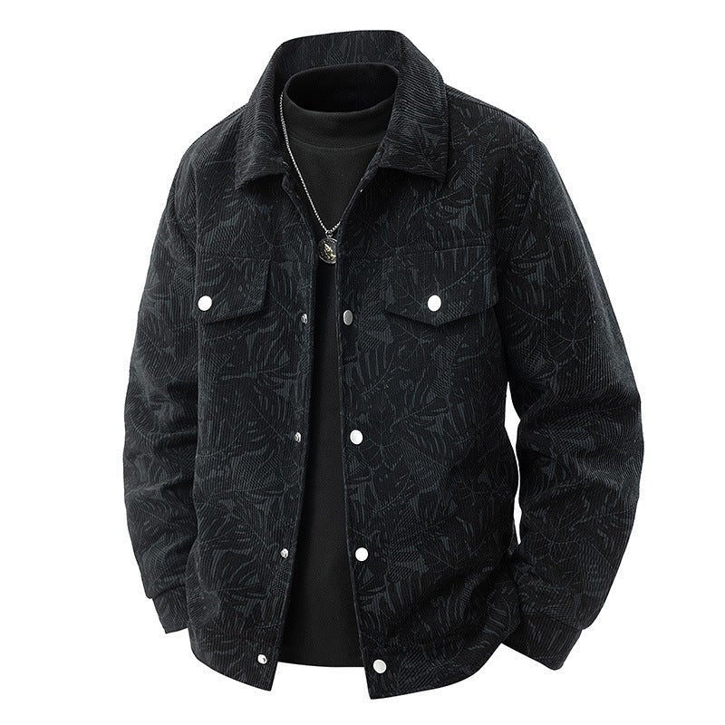Men’s Slim - Fit Lapel Corduroy Coat – Lightweight, Stylish & Refined - SMARTMARTNZ