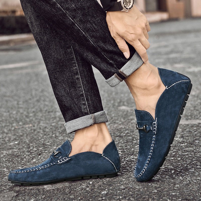 Men’s Suede Leather Casual Shoes – Breathable & Stylis - SMARTMARTNZ