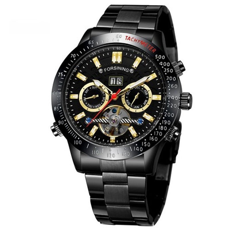 Men’s Tourbillon Automatic Watch – Casual Luxury with Multi - Function Dial - SMARTMARTNZ