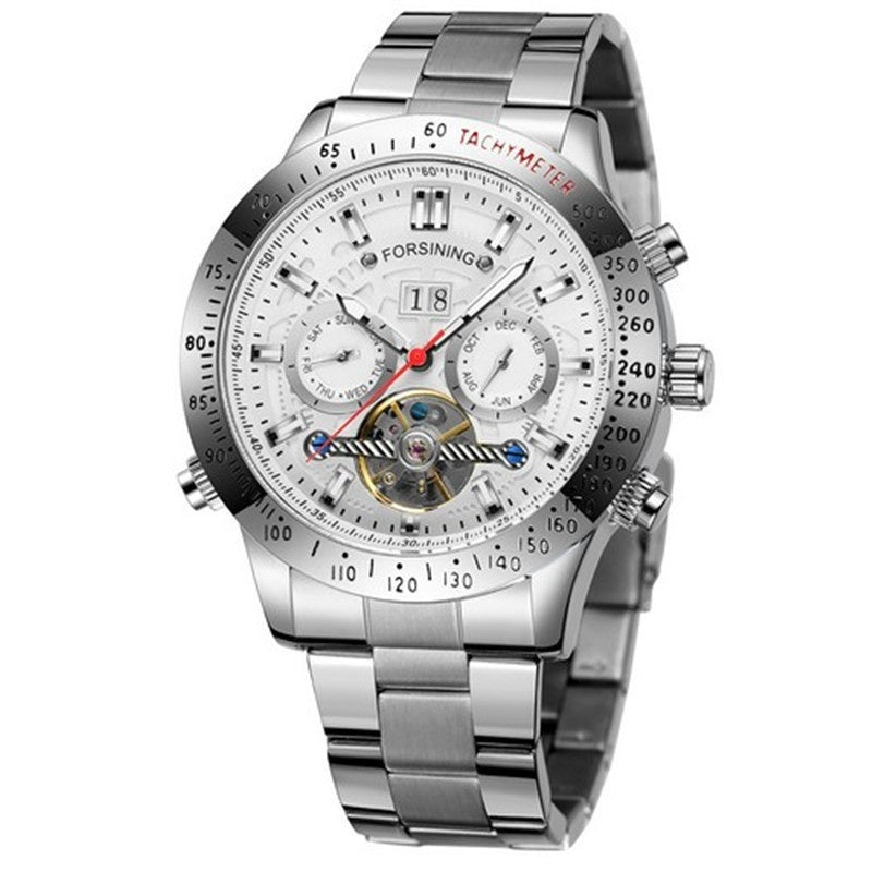 Men’s Tourbillon Automatic Watch – Casual Luxury with Multi - Function Dial - SMARTMARTNZ