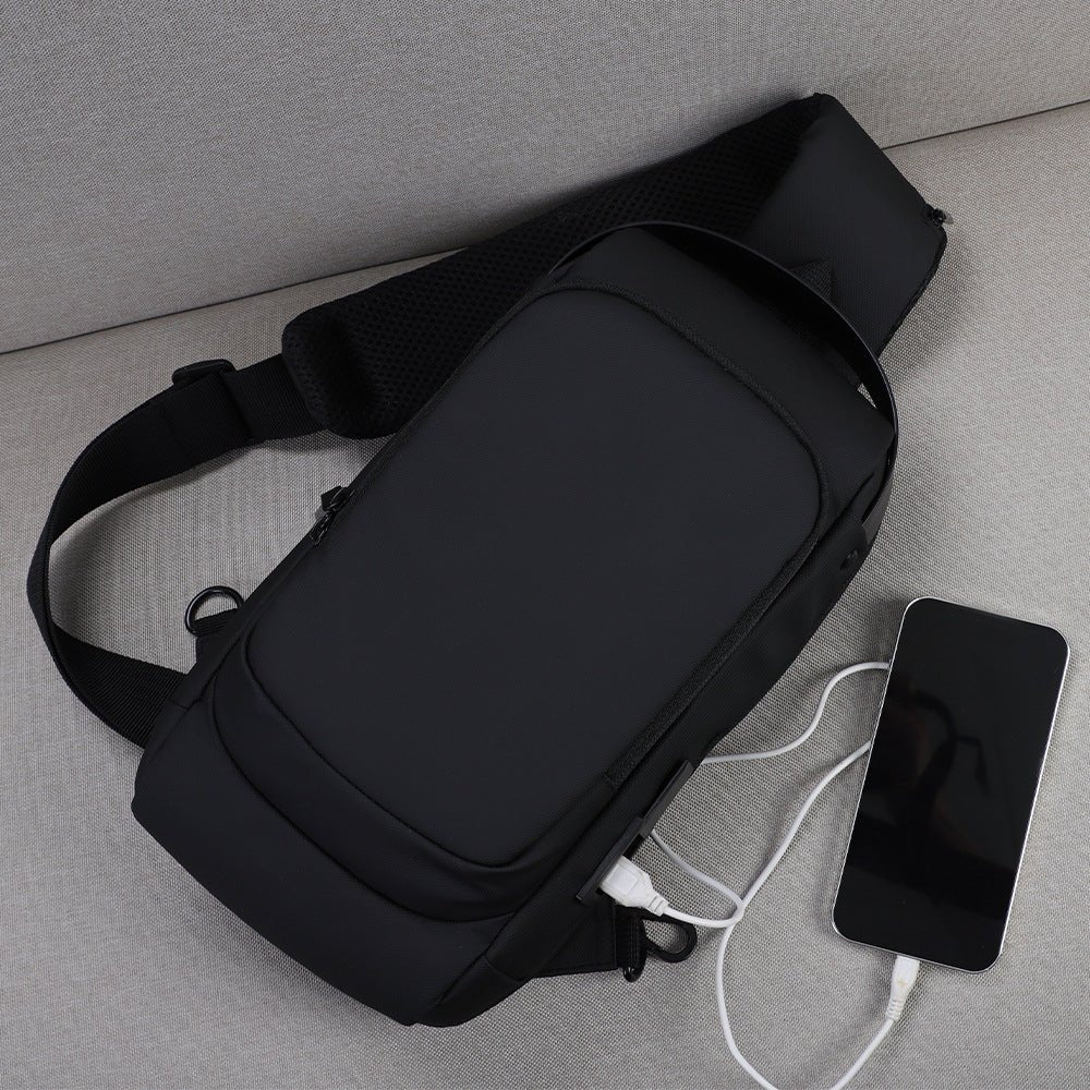 Men’s USB Charging Crossbody Sports Shoulder Bag - SMARTMARTNZ