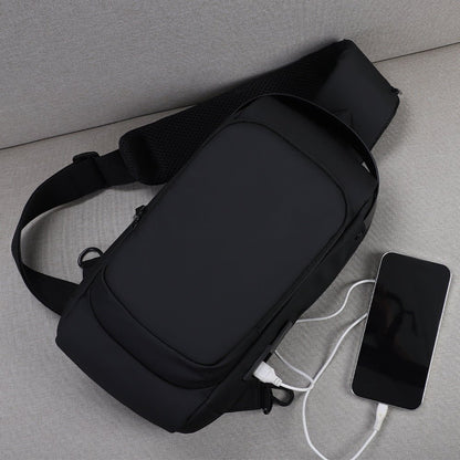 Men’s USB Charging Crossbody Sports Shoulder Bag - SMARTMARTNZ