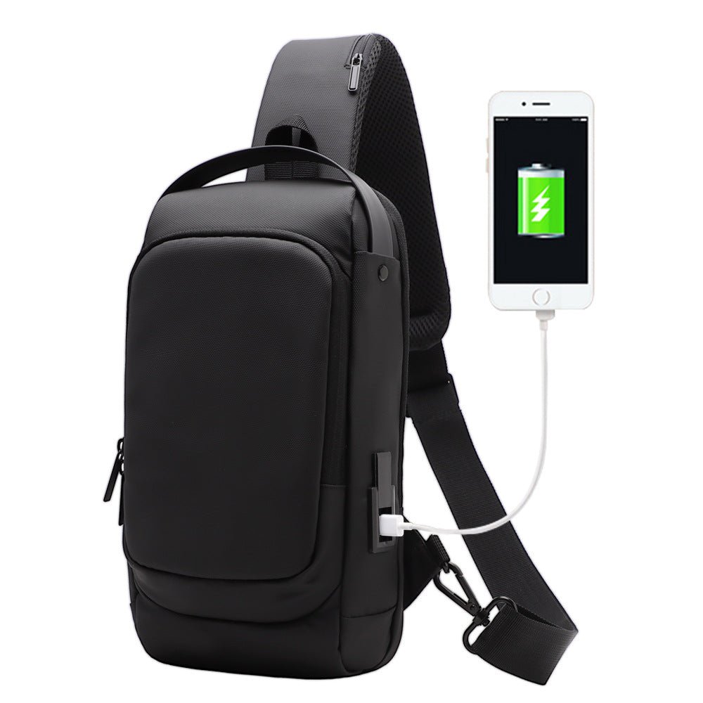 Men’s USB Charging Crossbody Sports Shoulder Bag - SMARTMARTNZ