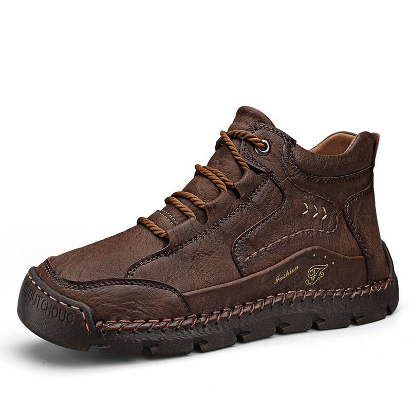 Men’s Warm Fleece Mid - Top Outdoor Cotton - Padded Shoes - SMARTMARTNZ