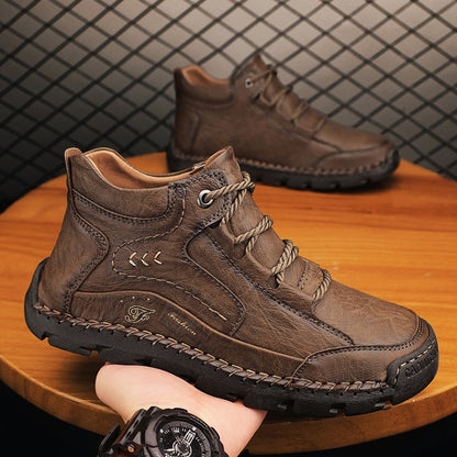 Men’s Warm Fleece Mid - Top Outdoor Cotton - Padded Shoes - SMARTMARTNZ