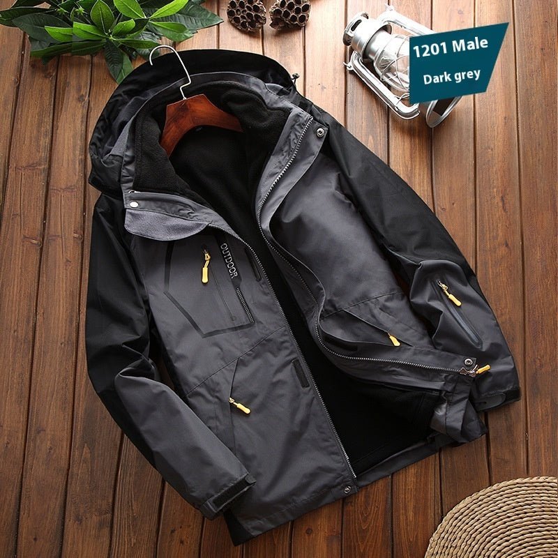 Men’s Warm Three - in - One Shell Jacket – Sporty, Functional & All - Season - SMARTMARTNZ