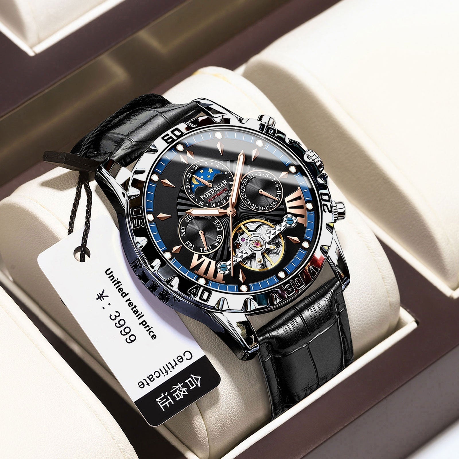 Men's Watch Fashion Luxury Automatic Machinery - SMARTMARTNZ