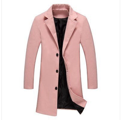 Men’s Woolen Business Coat – Autumn & Winter Professional Style - SMARTMARTNZ