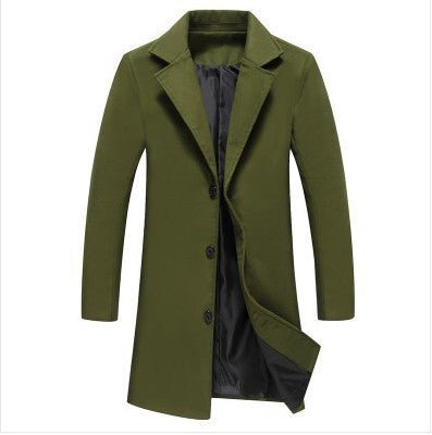 Men’s Woolen Business Coat – Autumn & Winter Professional Style - SMARTMARTNZ