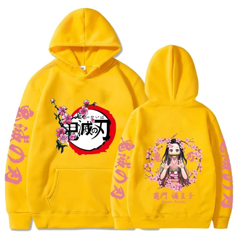 Nezuko Kamado Hoodie – Unisex Demon Slayer Pullover for Fans & Cosplay - SMARTMARTNZ