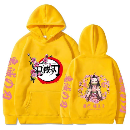 Nezuko Kamado Hoodie – Unisex Demon Slayer Pullover for Fans & Cosplay - SMARTMARTNZ