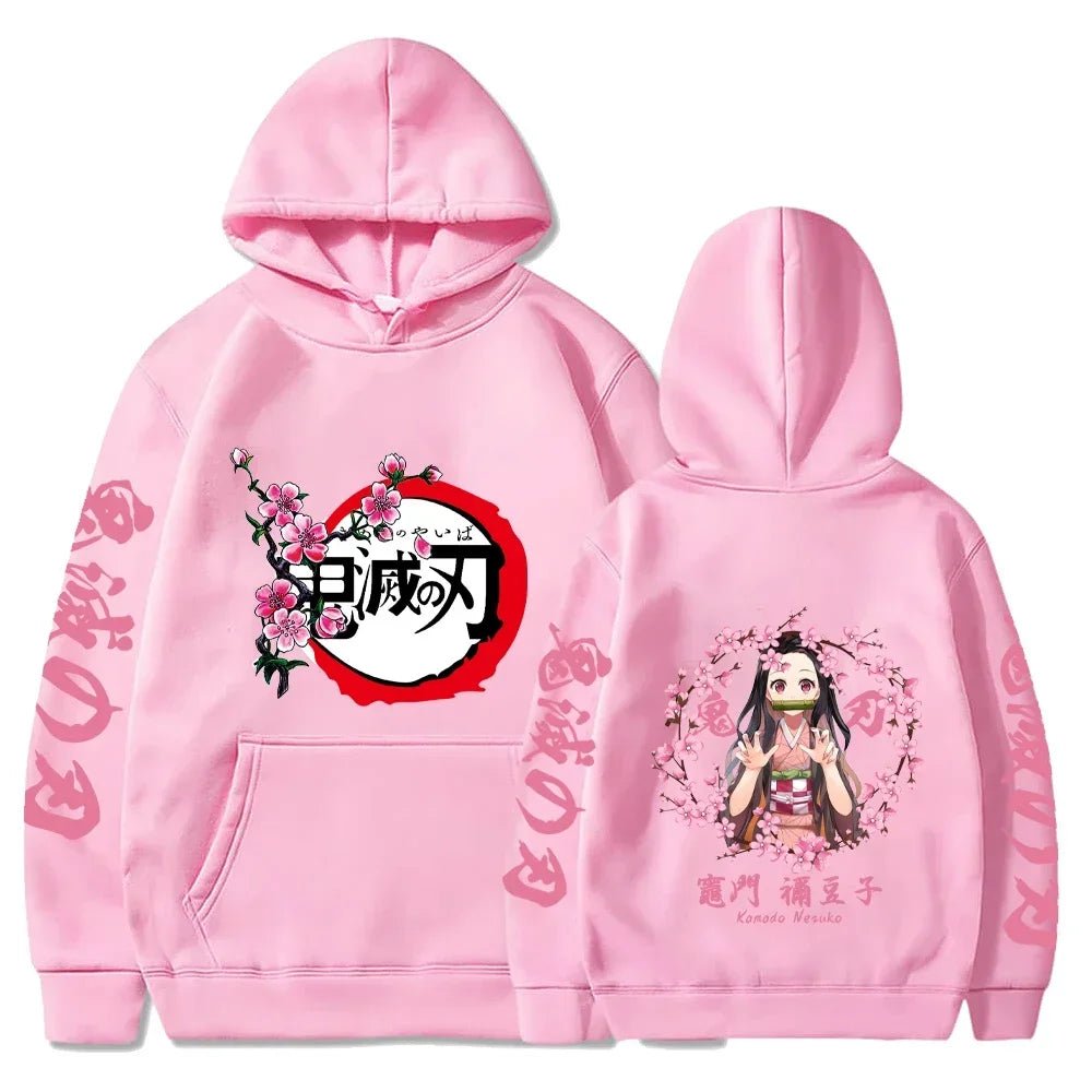 Nezuko Kamado Hoodie – Unisex Demon Slayer Pullover for Fans & Cosplay - SMARTMARTNZ
