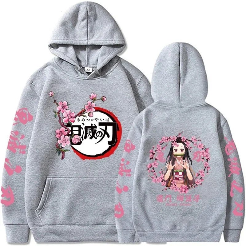 Nezuko Kamado Hoodie – Unisex Demon Slayer Pullover for Fans & Cosplay - SMARTMARTNZ