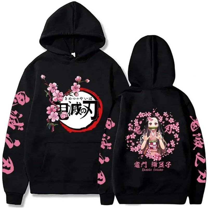 Nezuko Kamado Hoodie – Unisex Demon Slayer Pullover for Fans & Cosplay - SMARTMARTNZ