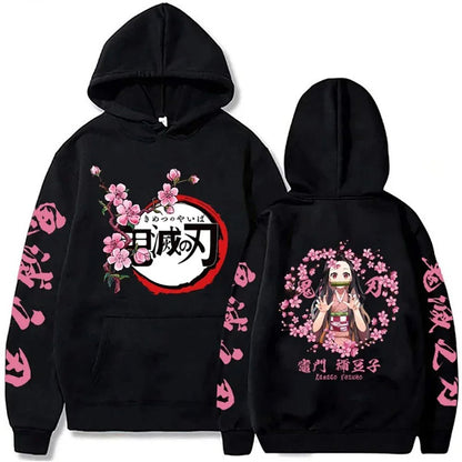Nezuko Kamado Hoodie – Unisex Demon Slayer Pullover for Fans & Cosplay - SMARTMARTNZ