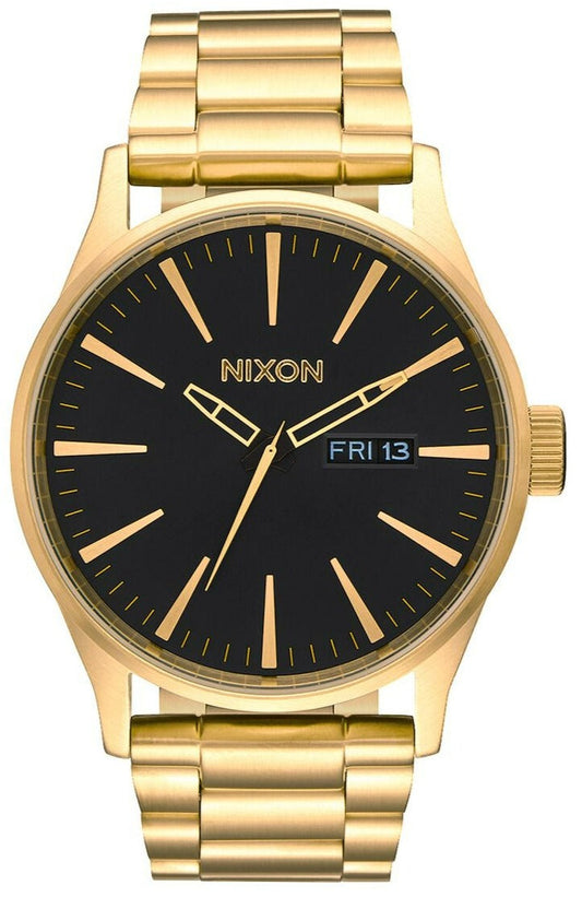 Nixon Sentry Black Dial Gold-tone Men's Watch A356-510