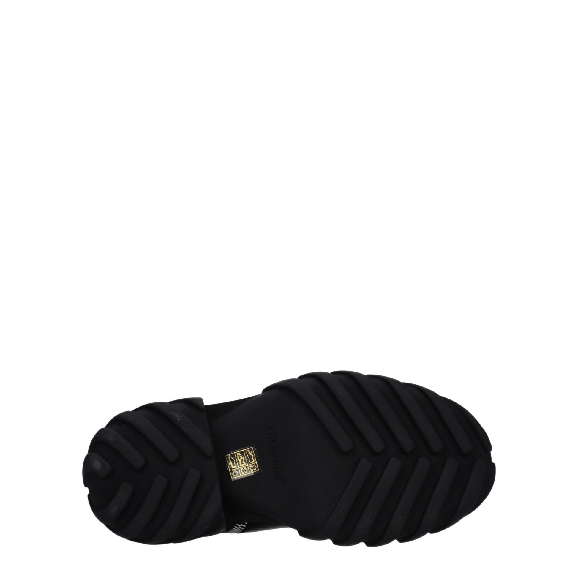 Off - White Black Leather Ankle Boots - SMARTMARTNZ