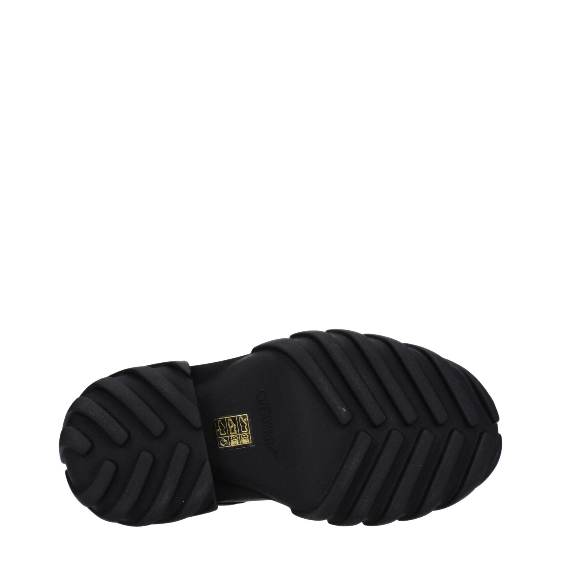 Off - White Black Leather Ankle Boots - SMARTMARTNZ