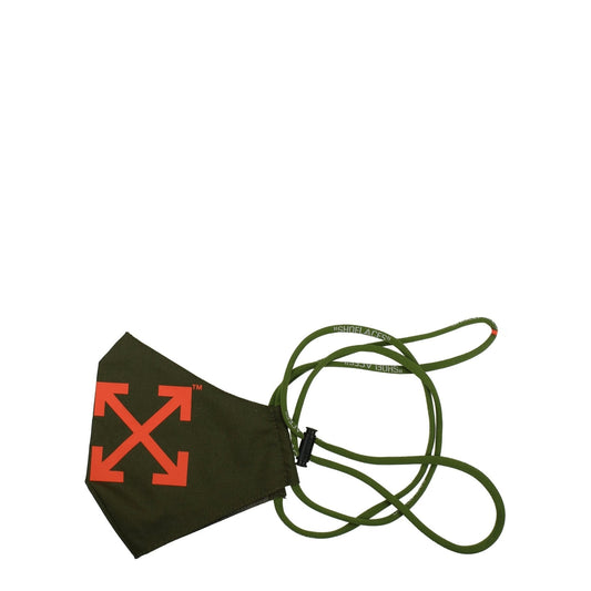 Off - White Green Polyester Facemasks - SMARTMARTNZ