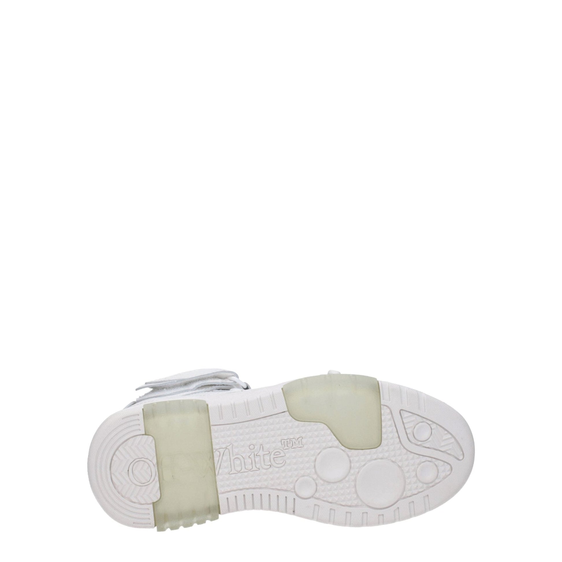 Off - White White Leather High Tops - SMARTMARTNZ