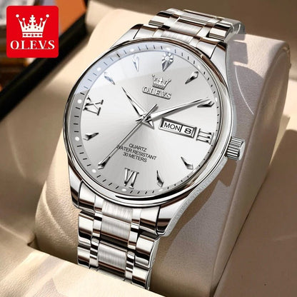 OLEVS Top Brand Couple Watch – Waterproof Quartz Watches with Luminous Dial & Calendar Display for Men and Women - SMARTMARTNZ