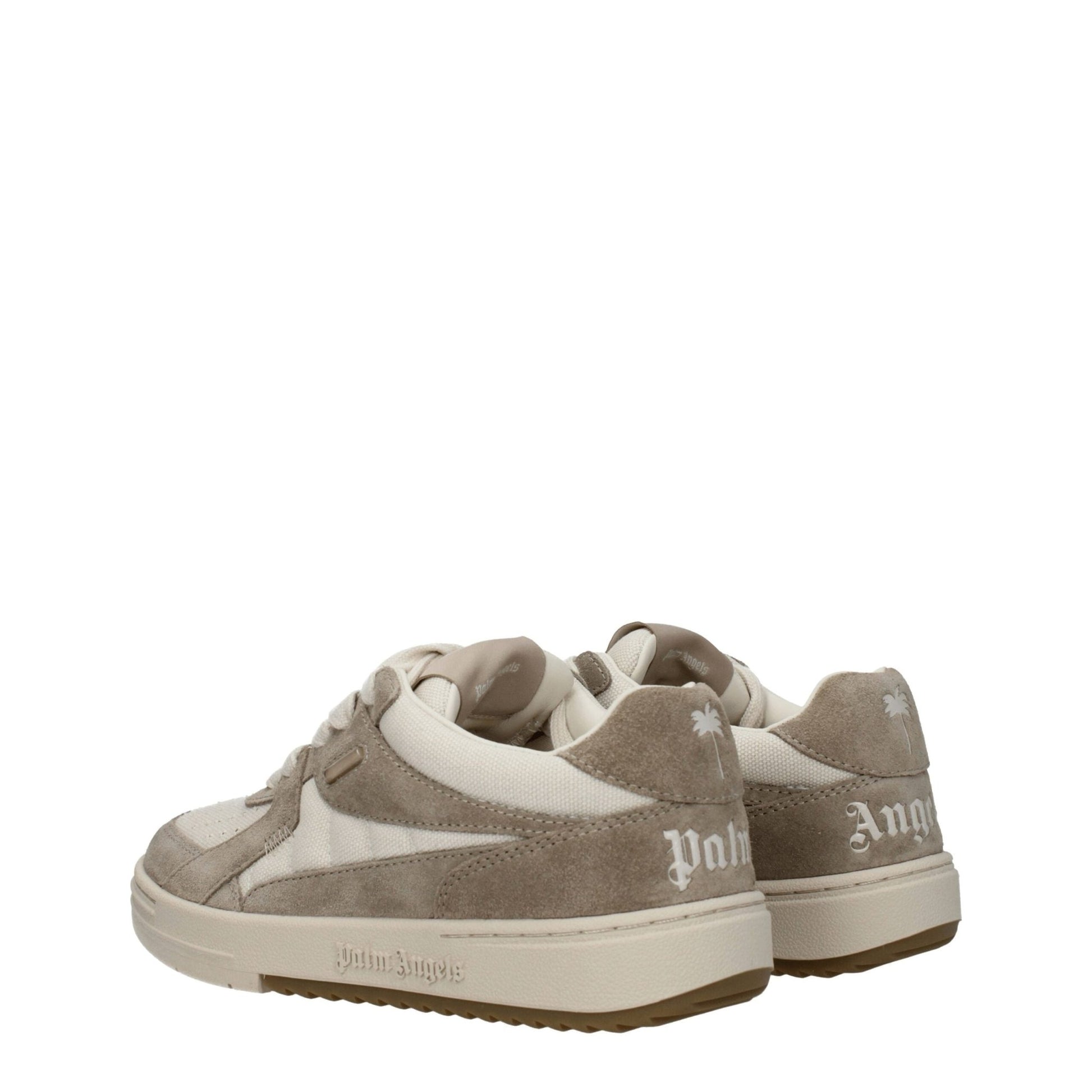 Palm Angels Beige Fabric Low Tops - SMARTMARTNZ