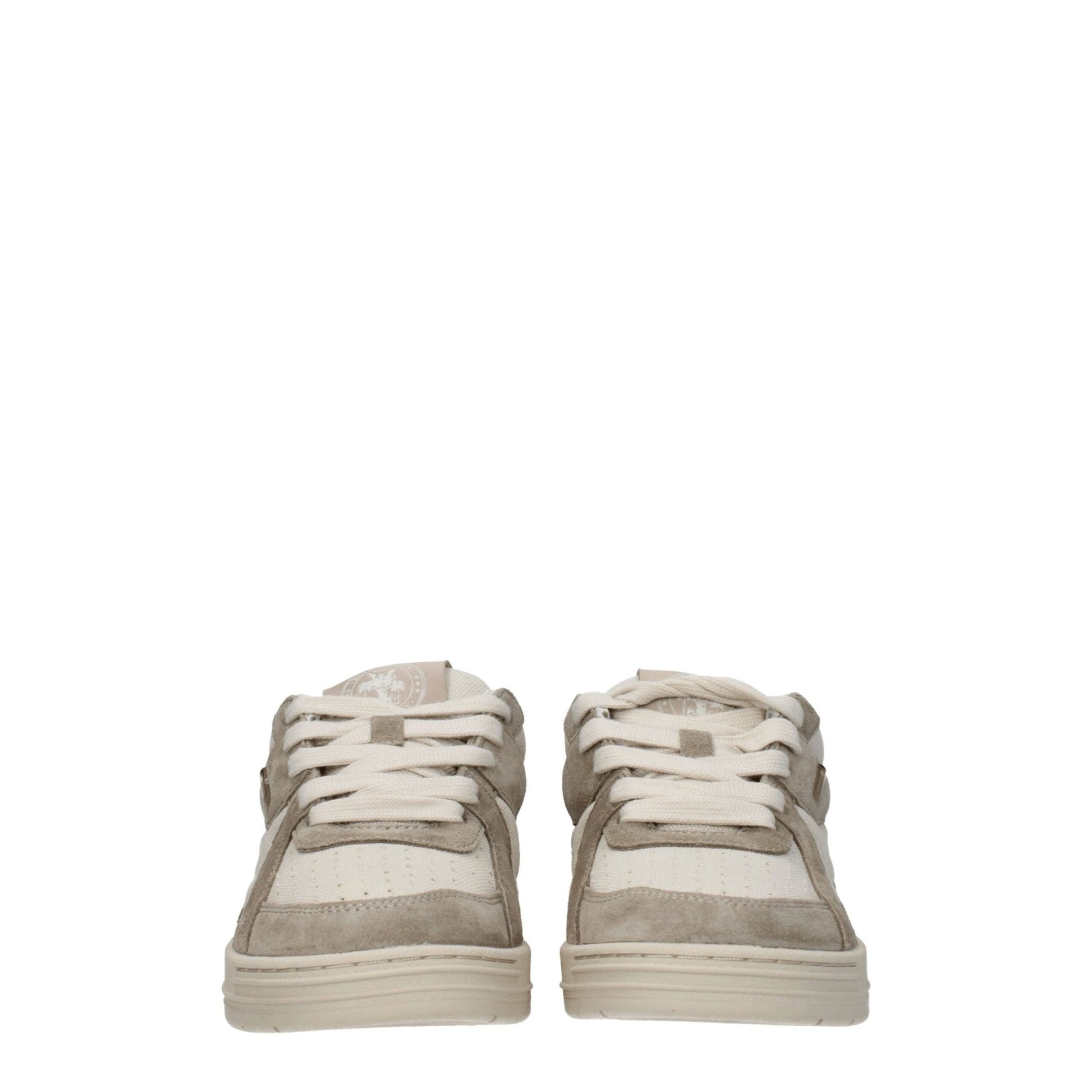 Palm Angels Beige Fabric Low Tops - SMARTMARTNZ