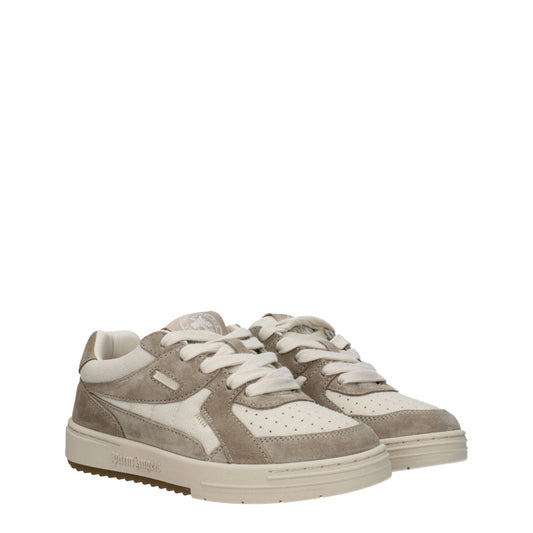 Palm Angels Beige Fabric Low Tops - SMARTMARTNZ