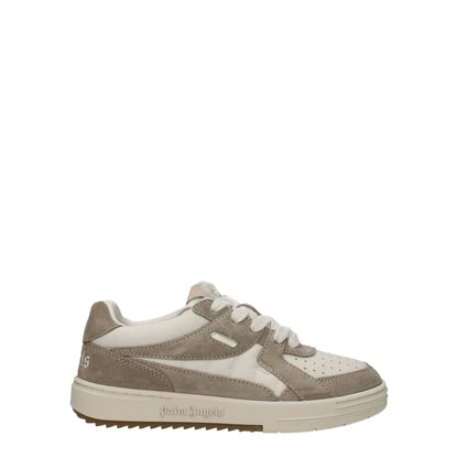 Palm Angels Beige Fabric Low Tops - SMARTMARTNZ