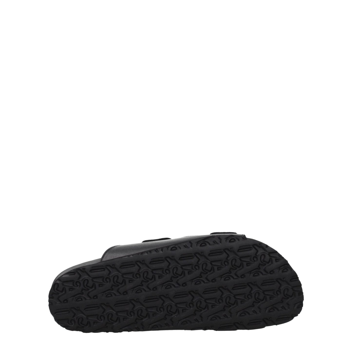 Palm Angels Black Leather Slippers Sandals - SMARTMARTNZ