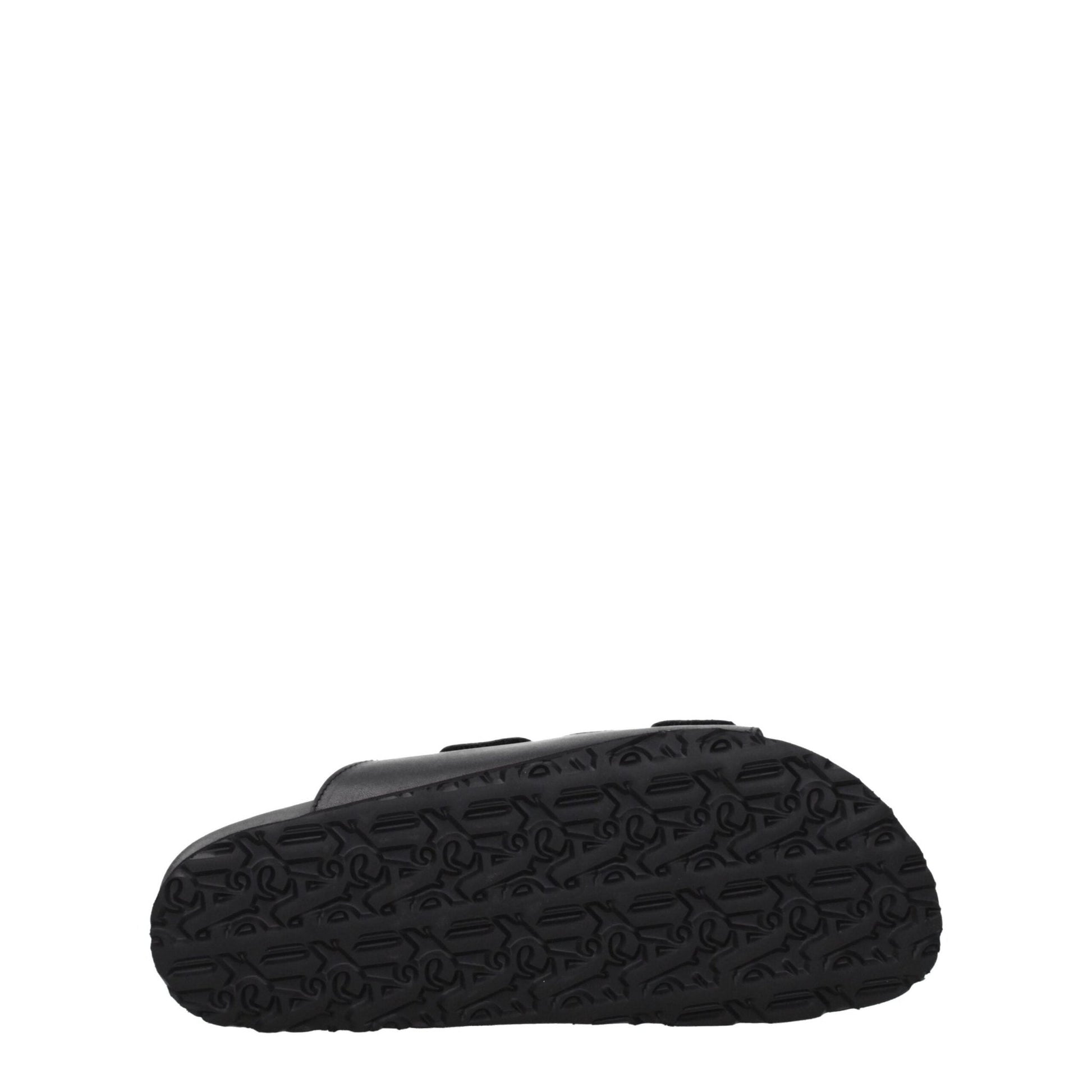 Palm Angels Black Leather Slippers Sandals - SMARTMARTNZ