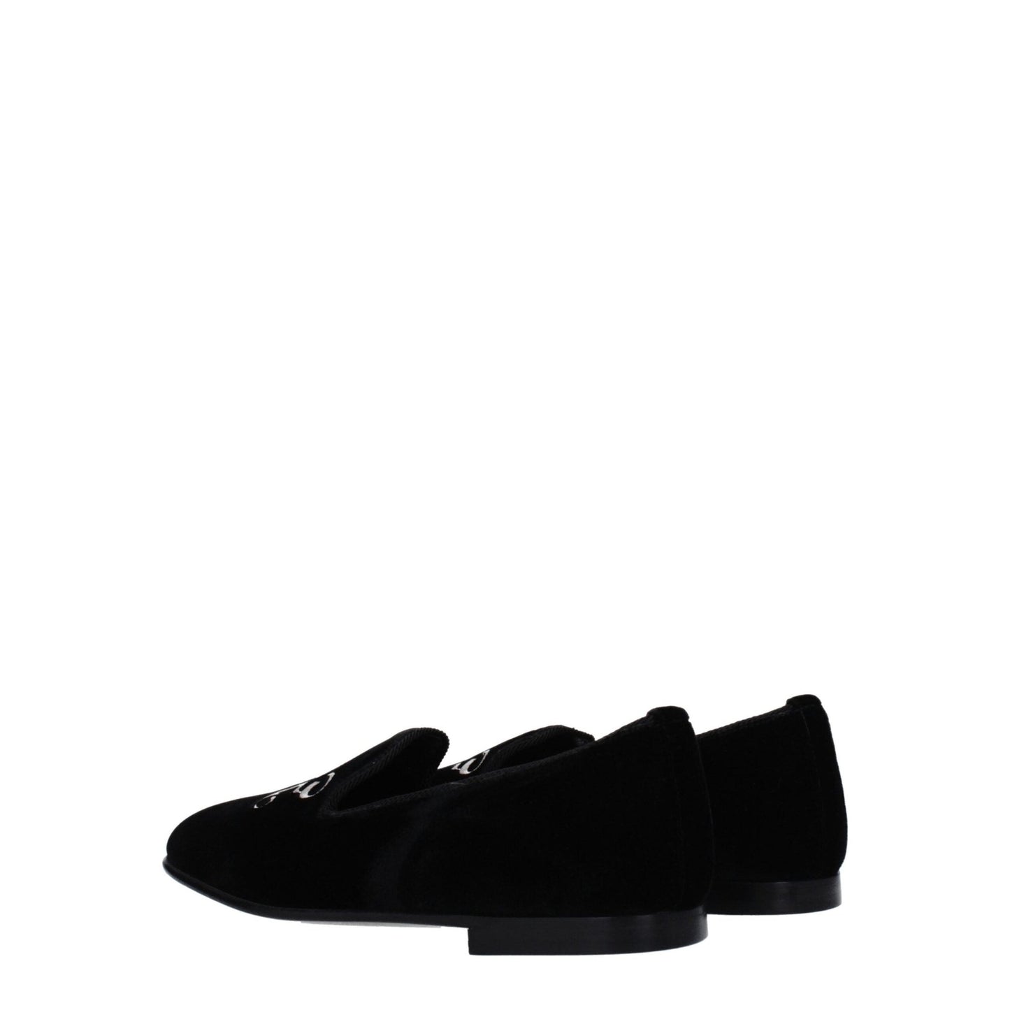 Palm Angels Black Velvet Slip - On Loafers - SMARTMARTNZ