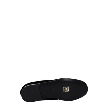 Palm Angels Black Velvet Slip - On Loafers - SMARTMARTNZ