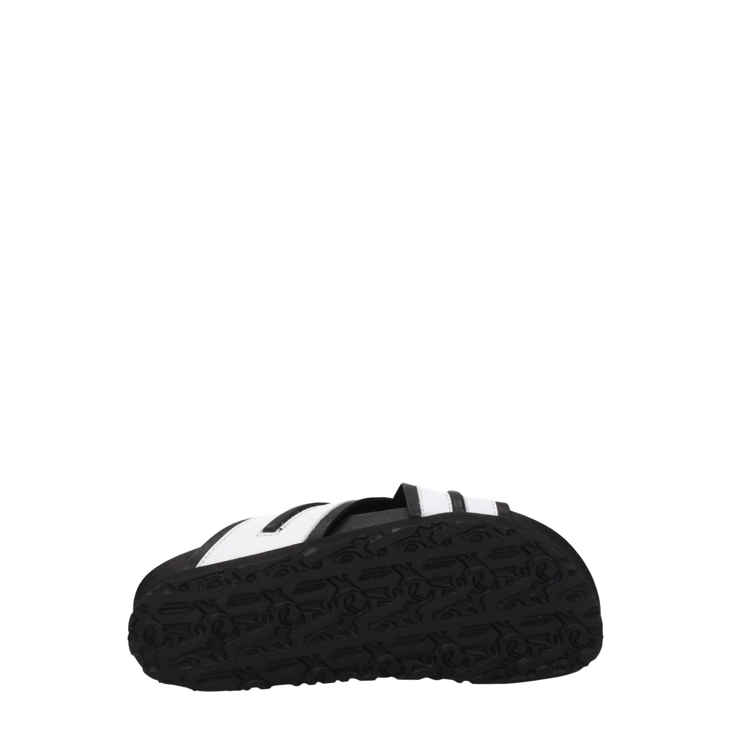 Palm Angels White Leather Slippers Sandals - SMARTMARTNZ