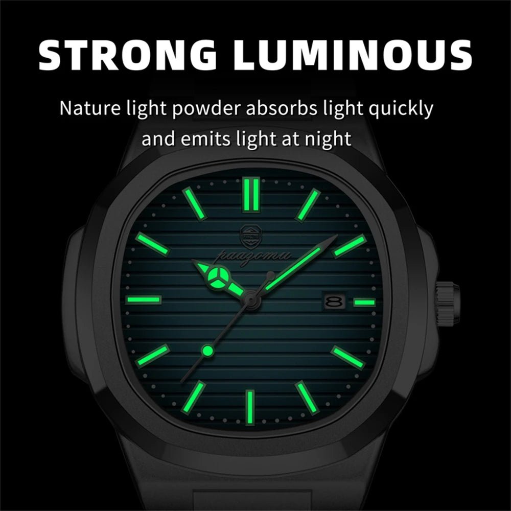PENGAGAR Men’s Square Quartz Watch - SMARTMARTNZ