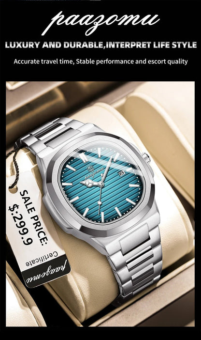 PENGAGAR Men’s Square Quartz Watch - SMARTMARTNZ