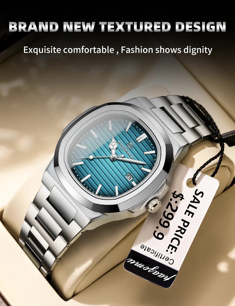 PENGAGAR Men’s Square Quartz Watch - SMARTMARTNZ