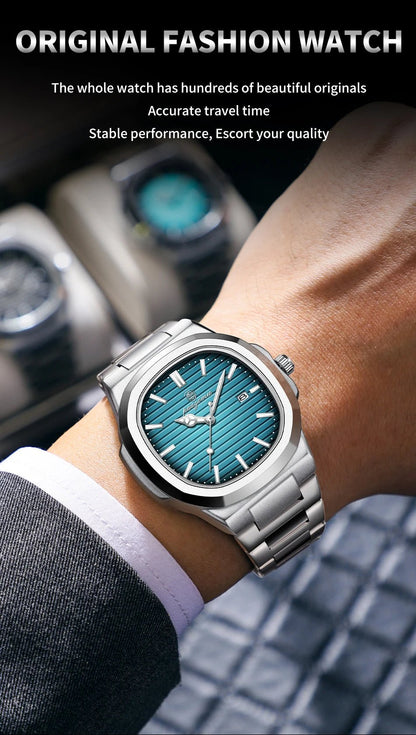 PENGAGAR Men’s Square Quartz Watch - SMARTMARTNZ
